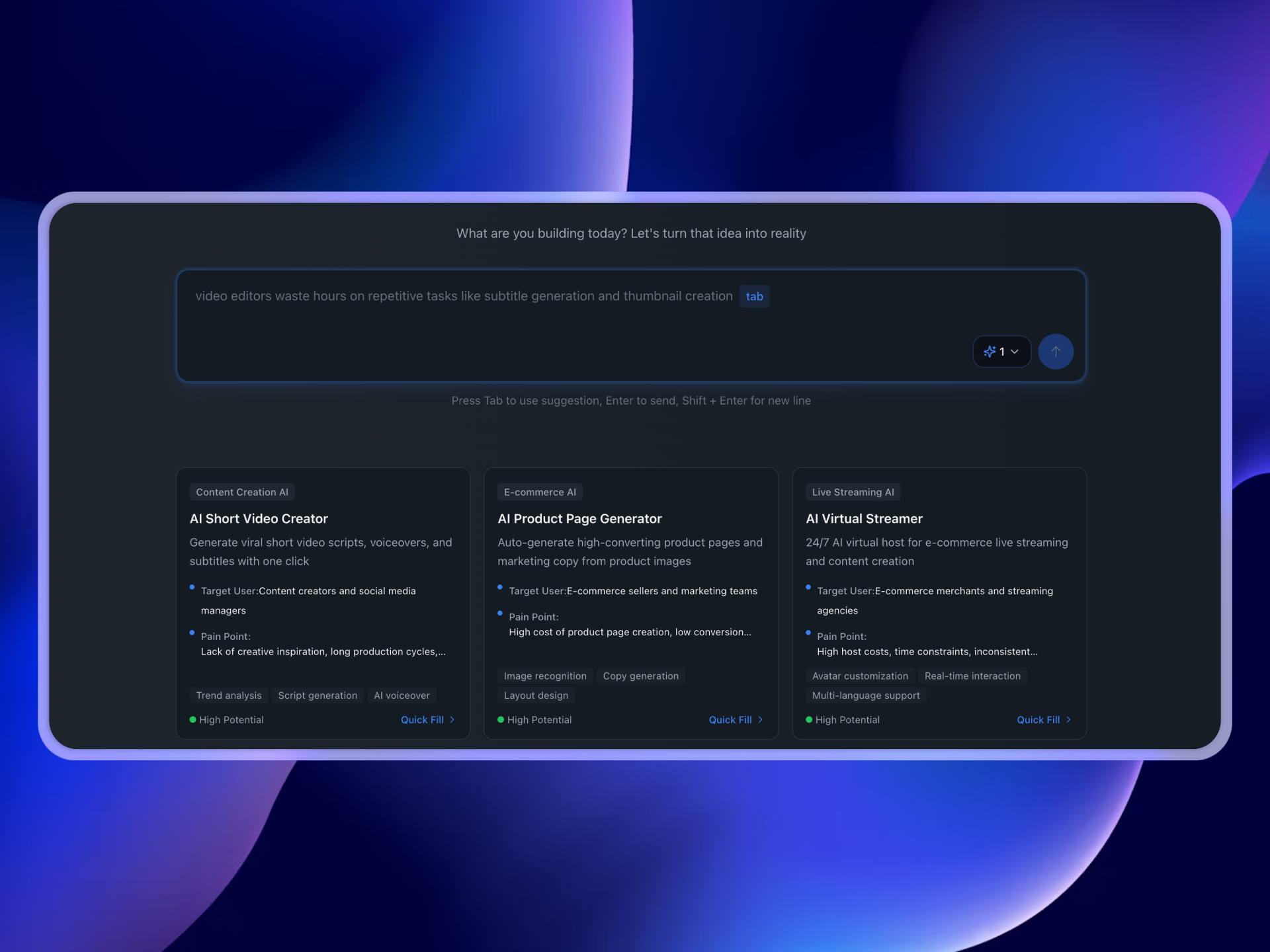 Describe Your Idea or Problem