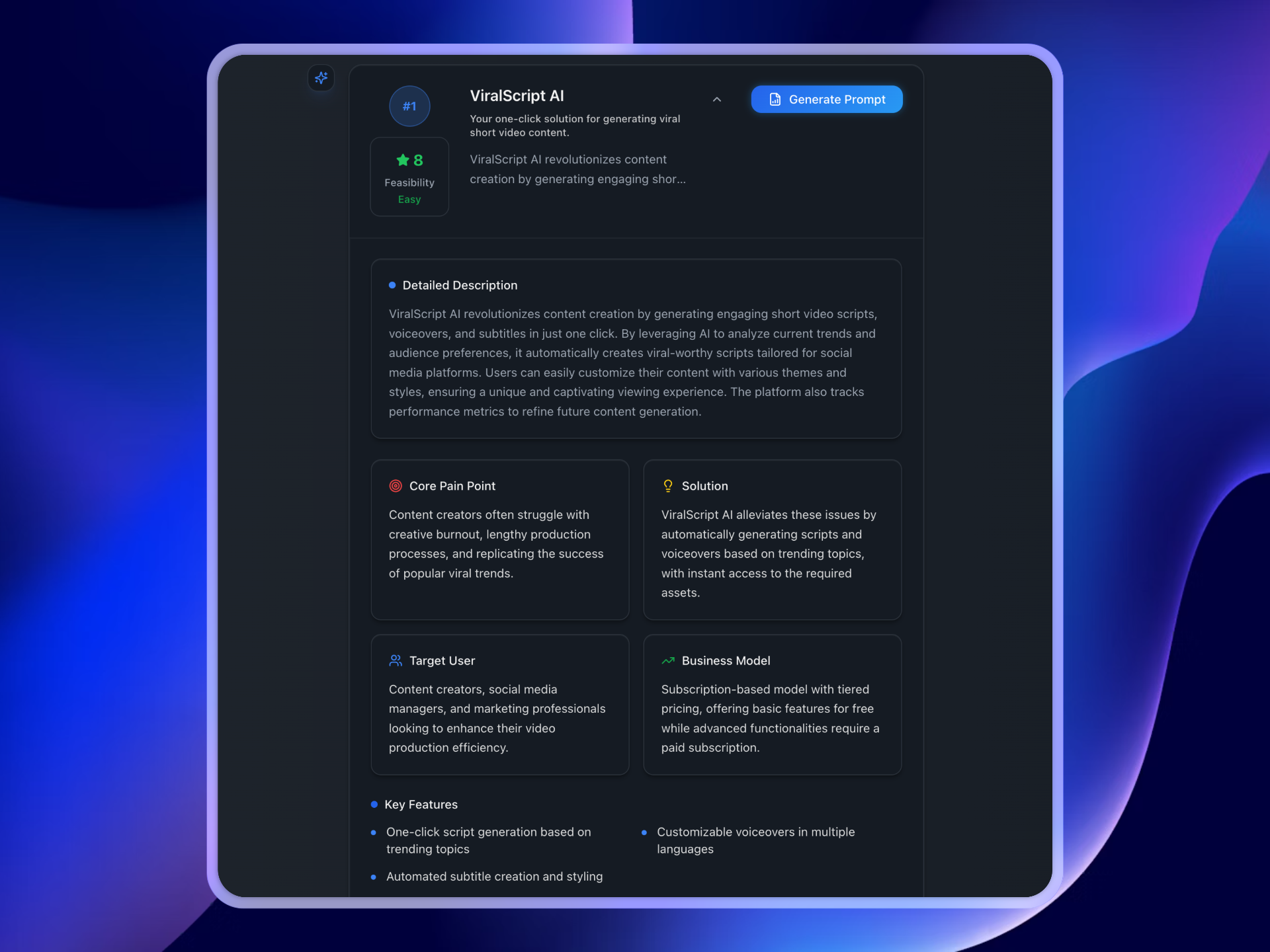 Get Validated Product Ideas